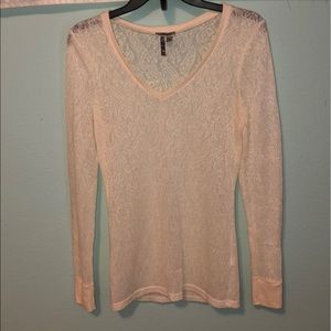 BKE Lace Long Sleeve Top